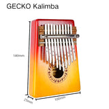 GECKO Premium Mini Kalimba 10 Keys Birch Kalimba K10miniBS