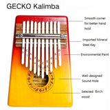 GECKO Premium Mini Kalimba 10 Keys Birch Kalimba K10miniBS