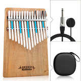 GECKO High-End Quality Kalimba 15 Keys Camphor wood Kalimba K15CAPEQ with Pickup