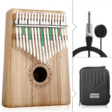 GECKO High-End Quality Kalimba 17 Keys Camphor Wood Kalimba K17CAEQ with Pickup