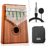 GECKO High-End Quality Kalimba 17 Keys Acacia Wood KOA Kalimba K17KEQ with Pickup