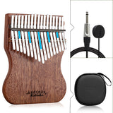 GECKO High-End Quality Kalimba 17 Keys Mahogany Kalimba K17MAPEQ with Pickup