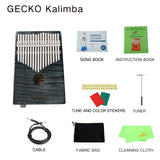 GECKO Premium C Key Kalimba 17 Keys Brich Wood Kalimba MCBEQ