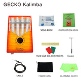 GECKO Premium C Key Kalimba 17 Keys Brich Wood Kalimba MCBSEQ