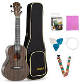 Gecko recommended 23 inches Brown Mahogany plywood Hawaii Ukulele UK103