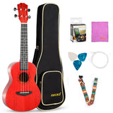 Gecko 23 Inch Mahogany Red Hawaii Ukulele UK104