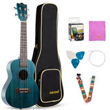 Gecko 23 inch concert size blue mahogany Hawaii Ukulele UK109