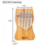 GECKO Premium Mini Kalimba 10 Keys Camphor Kalimba K10miniCAP