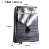 GECKO Premium C Key Kalimba 17 Keys Brich Wood Kalimba MCBEQ