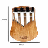 GECKO Premium C Key Kalimba 17 Keys Camphor Wood Kalimba K17CAS