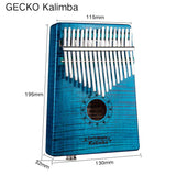 GECKO Premium C Key Kalimba 17 Keys Brich Wood Kalimba MCBLEQ