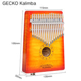 GECKO Premium C Key Kalimba 17 Keys Brich Wood Kalimba MCBSEQ