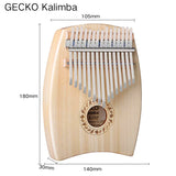 GECKO Premium C Key Kalimba 15 Keys Spruce Wood Kalimba K15SP