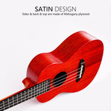Gecko 23 Inch Mahogany Red Hawaii Ukulele UK104