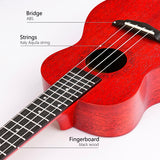 Gecko 23 Inch Mahogany Red Hawaii Ukulele UK104